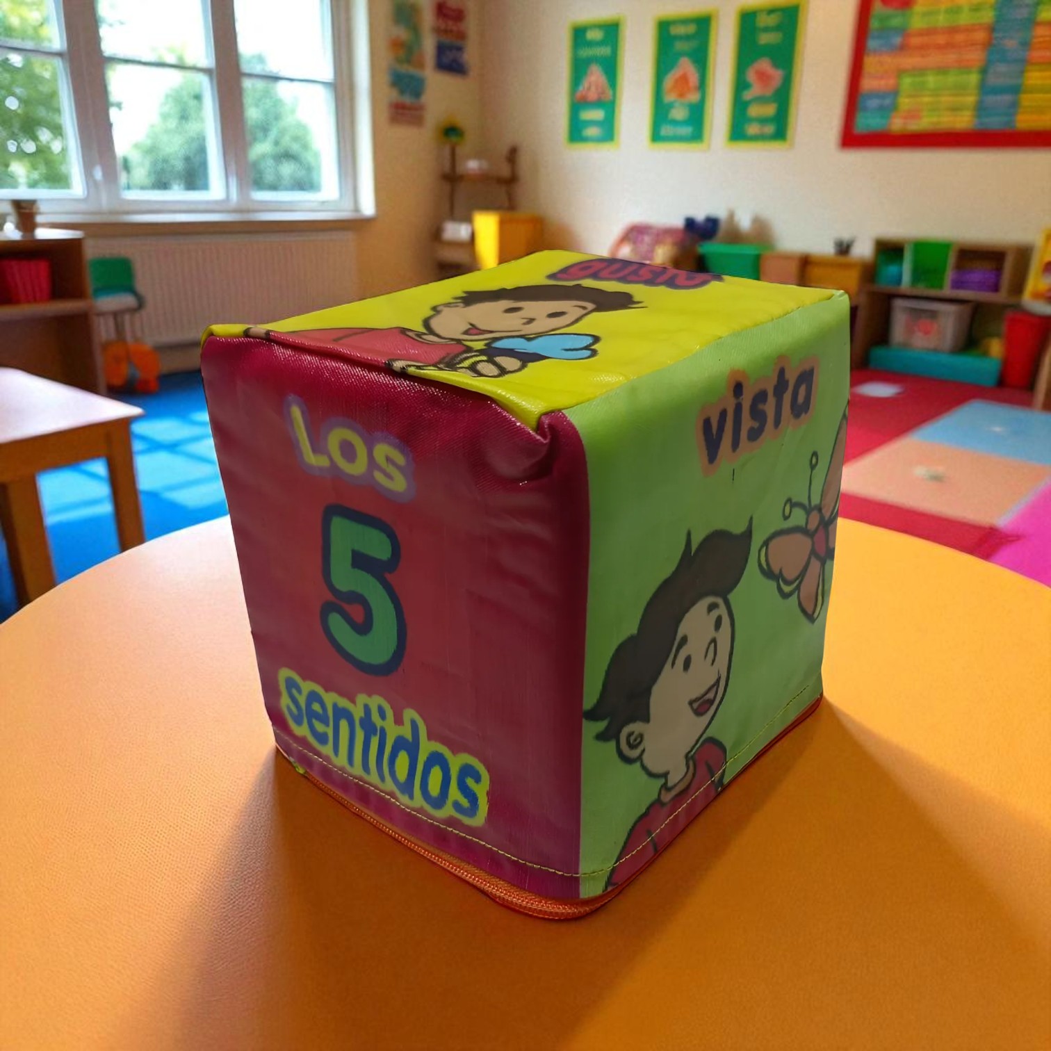Cubo Didáctico de los 5 Sentidos - Estimulación