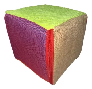 Cubo de Texturas 20 cm - Terapia Sensorial y Estimulación