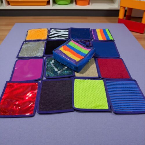 Tapetes con Texturas 16 Piezas – Sensorial, Estimulación, Juego