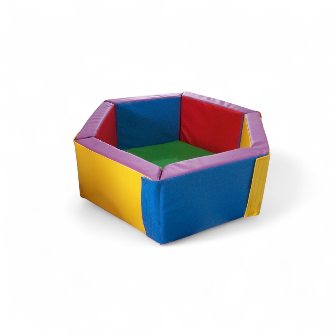 alberca de pelotas hexagonal desmontable
