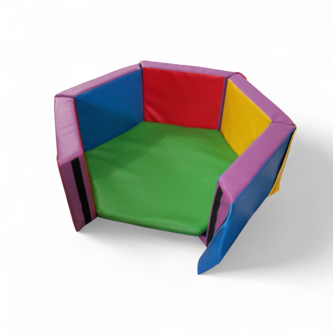 alberca de pelotas hexagonal desmontable