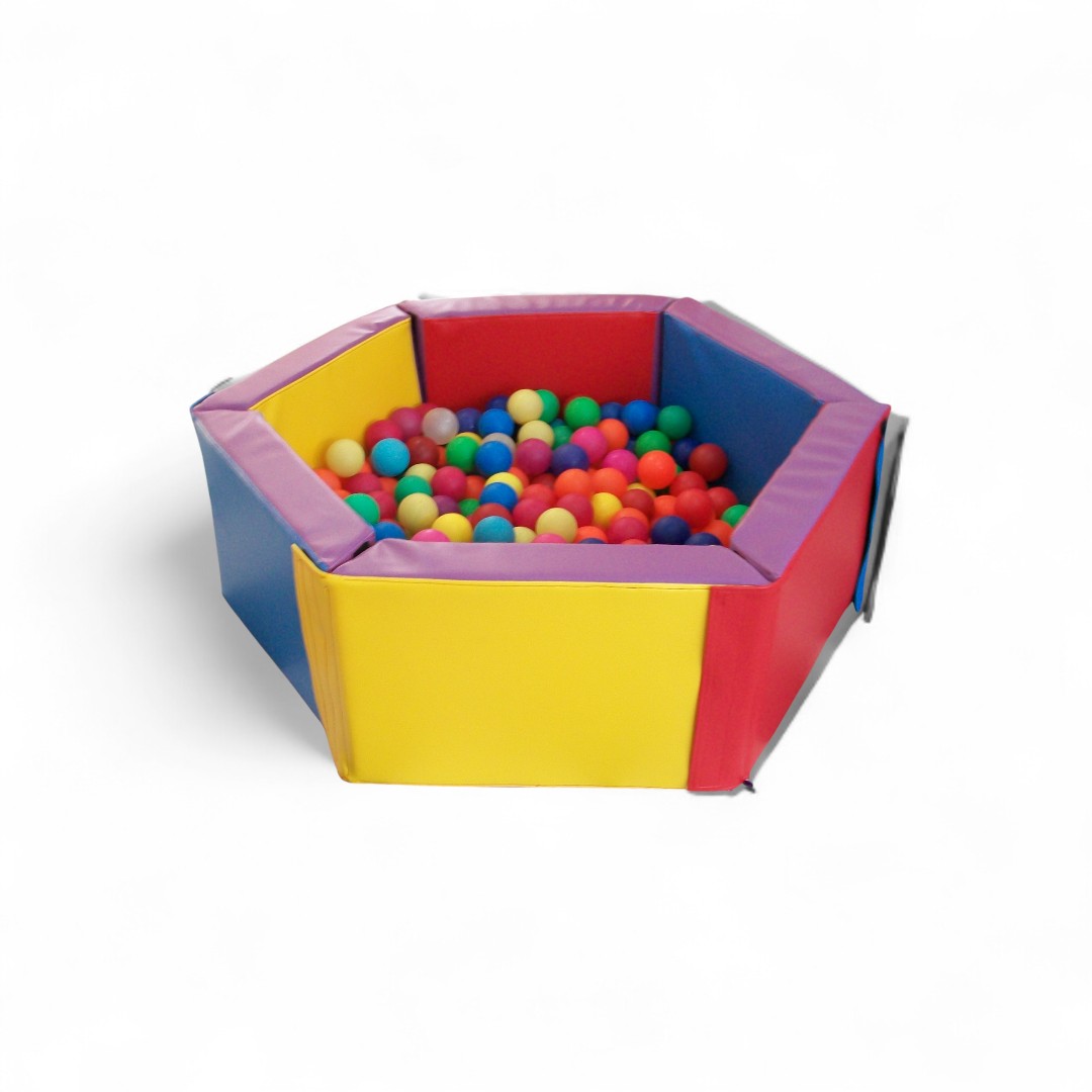 alberca de pelotas hexagonal desmontable