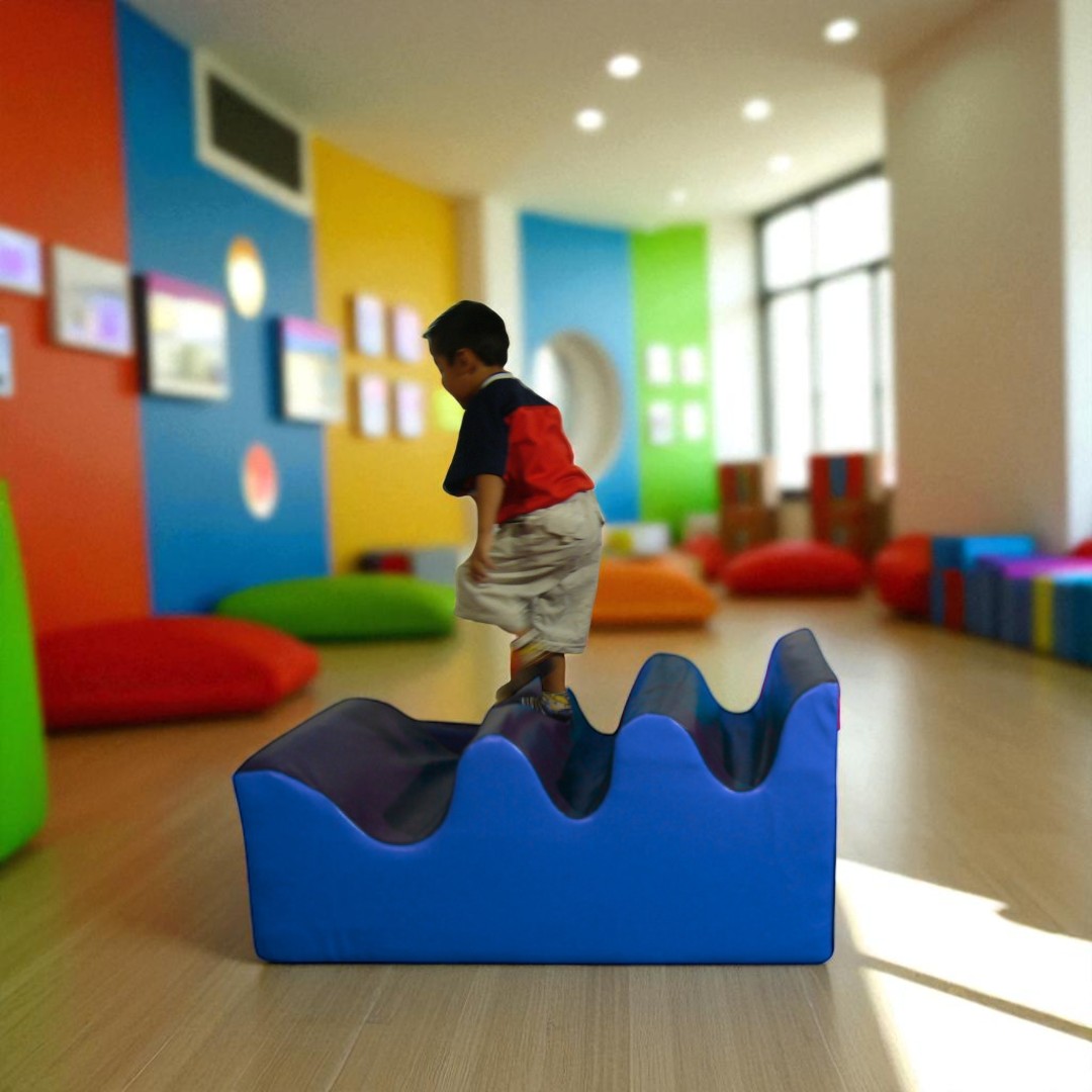 Rampa Ondulada de Estimulación Motriz 90×60×60 cm