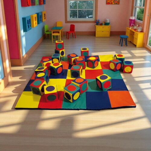 Set de Cubos Multicolor para Estimulación Infantil