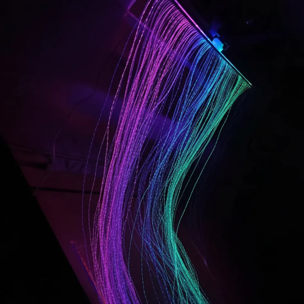 Cortina de Fibra Óptica Sensorial RGB 100 Hilos - Sala - Imagen 4