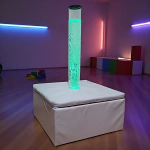 Lámpara Sensorial de Burbujas con Peces LED
