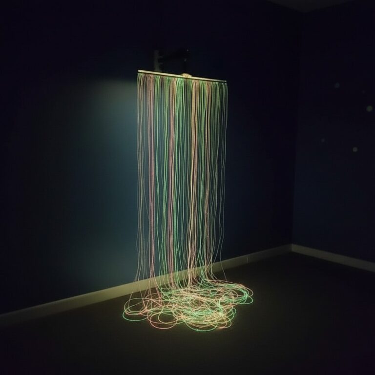Cortina de Fibra Óptica Sensorial RGB 100 Hilos - Sala